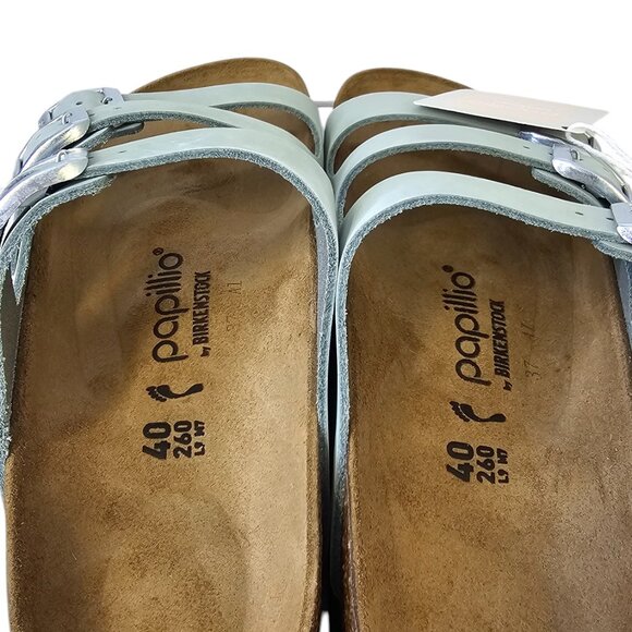 Papillio Birkenstock Florida Flex Platform Triple-Strap Sandal, Sage,Narrow 40/9 - Picture 3 of 7
